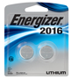 Energizer 2016BP-2 Coin Cell Battery, 3 V Battery, 100 mAh, CR2016 Battery,