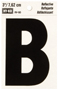 HY-KO RV-50/B Reflective Letter, Character: B, 3 in H Character, Black