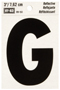 HY-KO RV-50/G Reflective Letter, Character: G, 3 in H Character, Black