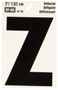 HY-KO RV-50/Z Reflective Letter, Character: Z, 3 in H Character, Black