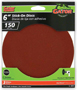 Gator 3010 Sanding Disc, 6 in Dia, 150 Grit, Fine, Aluminum Oxide Abrasive,
