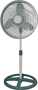 Camair PF160 Oscillating Pedestal Fan, 120 deg Sweep, 16 in Dia Blade,