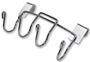 Weber 7401 Tool Hook, Heavy Duty, Steel, Plated, For: 18-1/2 and 22-1/2 in