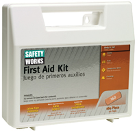 SAFETY WORKS 10049585 First Aid Kit, 160 -Piece, Plastic