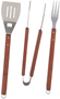 Omaha SBQ318-3-B Barbecue Tool Set with Handle and Hanger, 1.5 mm Gauge,