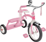 RADIO FLYER 33P Dual Deck Tricycle, 2-1/2 to 5 years, Steel Frame, 12 x