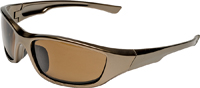 SAFETY WORKS 10105404 Safety Glasses, Full Frame, Havana Brown Frame, UV
