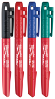 Milwaukee 48-22-3106 Marker Set, 1 mm Tip, Black/Blue/Green/Red, 5-1/2 in L