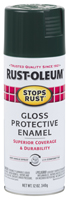 RUST-OLEUM STOPS RUST 7733830 Protective Enamel Spray Paint, Gloss, Dark