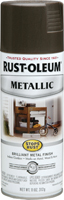 RUST-OLEUM STOPS RUST 7272830 Metallic Spray Paint, Metallic, Dark Bronze,