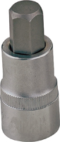 Vulcan 3506005820 Fractional Hex Bit Socket, Chrome, 1-7/8 in OAL