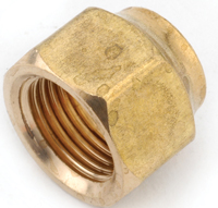 Anderson Metals 754018-06 Nut, 3/8 in, Flare, Brass