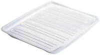 Rubbermaid 1182MAWHT Drain Board, 18 in L, 14.7 in W, 1.3 in H, Plastic,