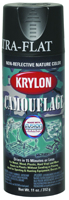 Krylon K04292777 Spray Paint, Ultra-Flat, Camouflage Brown, 11 oz