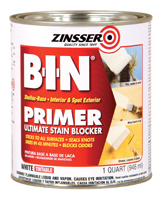 ZINSSER B-I-N 00904 Shellac-Base Primer, White, 1 qt