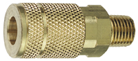 Tru-Flate 13-125 Coupler, 1/4 in, MNPT, Brass