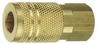 Tru-Flate 13-235 Coupler, 1/4 in, FNPT, Brass