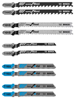 Bosch T5002 Jig Saw Blade Set, 10-Piece, T-Shank, Steel