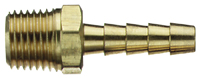 Tru-Flate 21-143 Air Hose Fitting, 1/4 in, MNPT x Barb, Brass