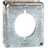 RACO 810C Exposed Work Cover, 2-9/64 in Dia, 4-3/16 in L, 4-3/16 in W,