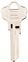 HY-KO 11010KW10 Key Blank, Brass, Nickel, For: Kwikset Cabinet, House Locks