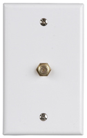 Zenith VW1001WJ1W Wallplate, 4-1/2 in L, 2-3/4 in W, White
