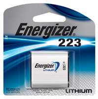 DURACELL EL223 DLCR2BPK Battery, 3 V Battery, 800 mAh, CR2 Battery, Lithium,