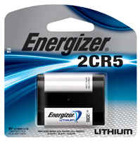 Energizer EL2CR5 Series EL2CR5BP Lithium Battery, Lithium, Manganese