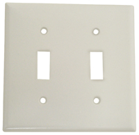 Eaton Wiring Devices 2139W-BOX Wallplate, 4-1/2 in L, 4-9/16 in W, 2 -Gang,