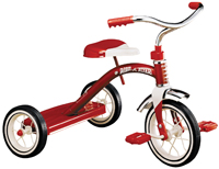 RADIO FLYER 34B Tricycle, 2 to 4 years, Steel Frame, 10 x 1-1/4 in Front