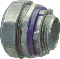 Halex 16207B Conduit Connector, 3/4 in Compression, Zinc