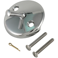 Plumb Pak PP22601 Tub Face Plate, Chrome, For: Bath Drains