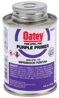Oatey 30755 Primer, Liquid, Purple, 4 oz Pail