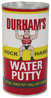 DURHAM'S Rock Hard 1 Water Putty, Cream, 1 lb Can