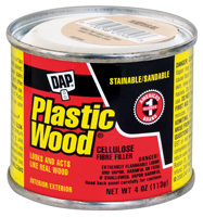 DAP Plastic Wood 21502 Wood Filler, Paste, Strong Solvent, Natural, 4 oz