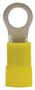 GB 14-099 Ring Terminal, 600 V, 4 AWG, Vinyl Insulation, Yellow