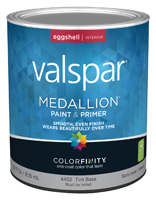 Valspar 027.0004402.005 Wall Paint; Eggshell; 1 qt Can