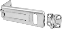 Master Lock 704D Hasp, 4-1/2 in L, 1-3/4 in W, Steel, Zinc