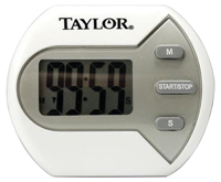 Taylor 5806 Timer; LCD Display; 99 min; White