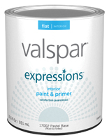 Valspar EXPRESSIONS 005.0017002.005 Interior Paint and Primer; Flat; 1 qt