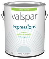 Valspar EXPRESSIONS 005.0017041.007 Interior Paint and Primer; Satin; 1 gal