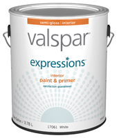 Valspar Expressions 005.0017061.007 Interior Paint and Primer; Semi-Gloss;