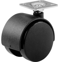 Shepherd Hardware 9401 Swivel Caster, 1-5/8 in Dia Wheel, Nylon/Urethane