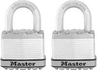 Master Lock Magnum Series M5XT Padlock, Keyed Alike Key, 3/8 in Dia Shackle,