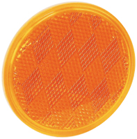 US Hardware RV-660C Safety Reflector, Amber Reflector, Plastic Reflector,