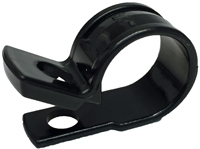 GB PPC-1550UVB Cable Clamp, 1/2 in Dia Max Bundle, Plastic, Black