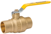 B & K 107-854NL Ball Valve, 3/4 in Connection, Solder, 600/125 psi Pressure,