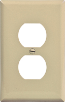 Eaton Wiring Devices PJ8V Mid-Size Duplex and Single Receptacle Wallplate,