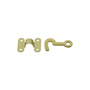 National Hardware V1841 Series N211-938 Hook and Staple, Solid Brass, Solid