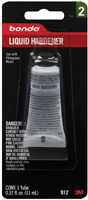 Bondo 912 Liquid Hardener, 0.37 oz, Tube, Clear, Liquid